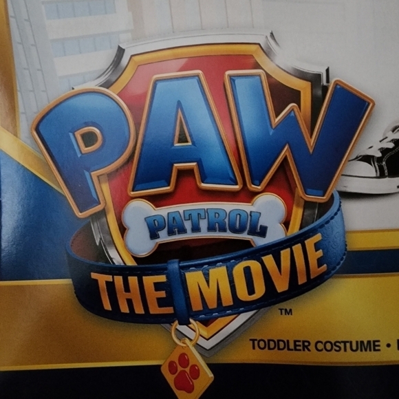 NWT Paw Patrol The Movie Chase Police Dog Halloween Costume 2T Outfit & Hat New - Picture 5 of 9